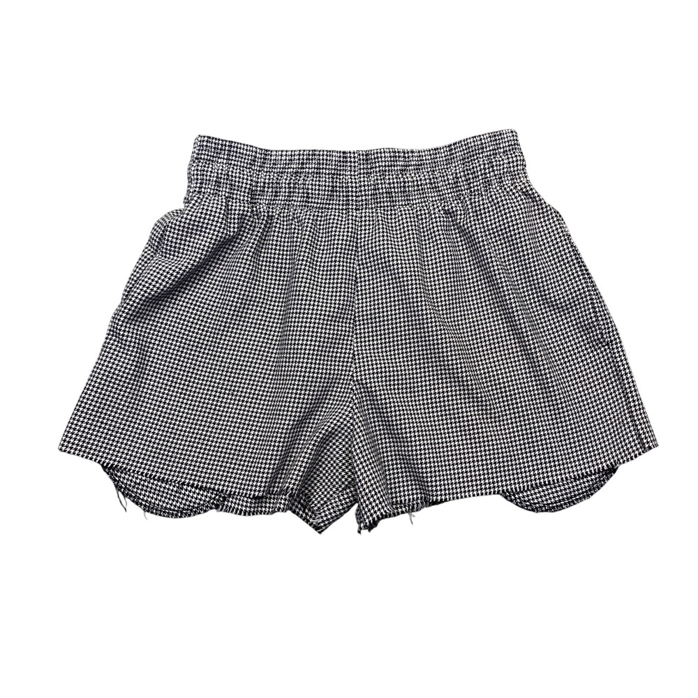 Uncommon Threads Houndstooth Elastic Waist‎ Shorts Black White Style 4000 Mens M